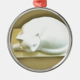 Katt i Guld Box II Julgransprydnad Metall