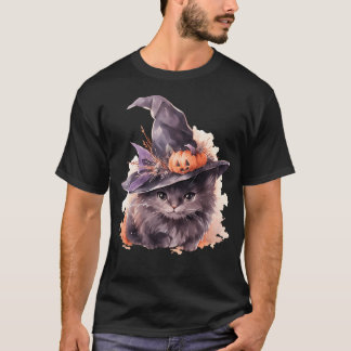 Katt i Halloween 27 T Shirt