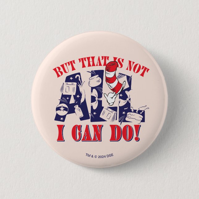 Katt i Hat | Men det är inte allt jag kan göra Knapp (Framsida)