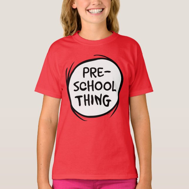 Katt i Hat | Preschool Sak T Shirt (Framsida)
