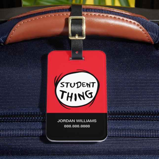 Katt i Hat Sak 1 Sak 2 Student Sak Bagagebricka (Framsida Insitu 2)