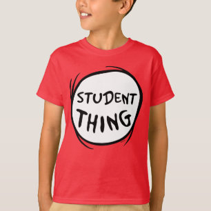 Katt i Hat Sak 1 Sak 2 Student Sak T Shirt