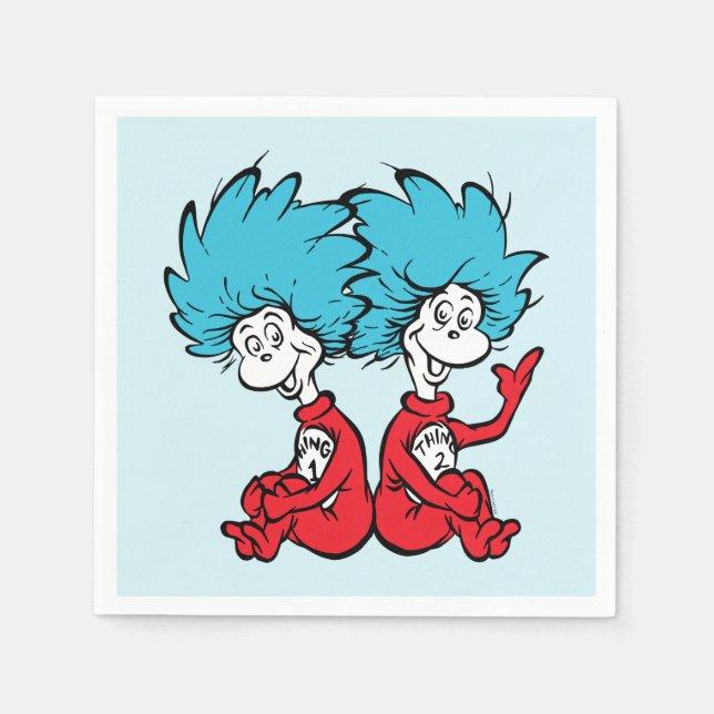 Katt i Hat Sak One och Sak 2 Pappersservett (Framsidan)