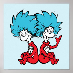 Katt i Hat Sak One och Sak 2 Poster