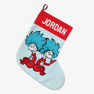 Katt i Hat Sak One och Sak 2 Stor Julstrumpa