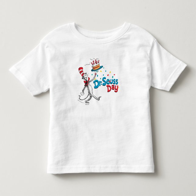 Katt i Hat | Seuss-dagen T Shirt (Framsida)