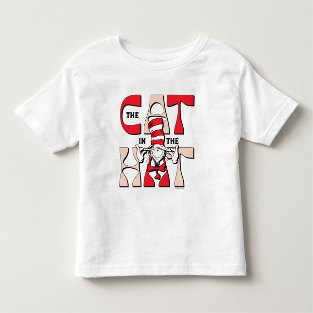 Katt i hatt | Fåniget katt i hatten T Shirt (Framsida)