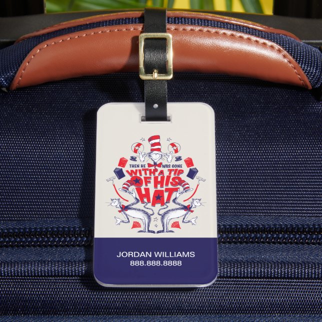 Katt i hatt| Han var Borta med en hatt Bagagebricka (Framsida Insitu 2)