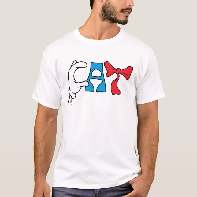 Katt i hatt | Katttext T Shirt (Framsida)