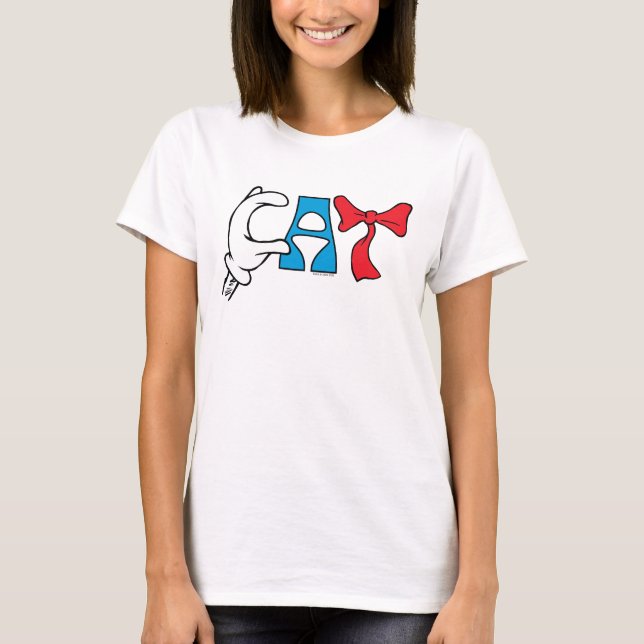 Katt i hatt | Katttext T Shirt (Framsida)