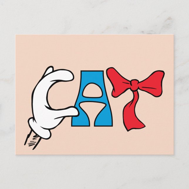 Katt i hatt | Katttext Vykort (Framsida)