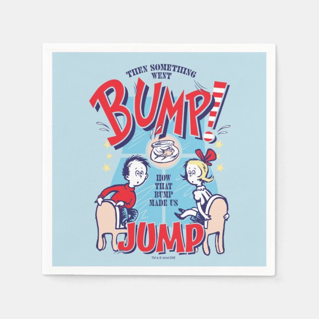 Katt i hatt | Sedan hände något som gick upp Pappersservett (Framsidan)