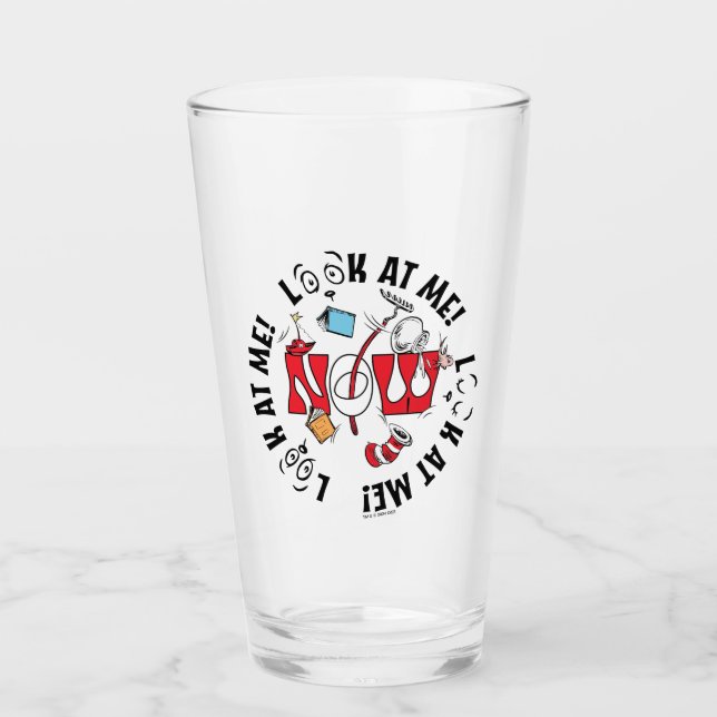 Katt i hatt | Titta på mig! Titta på mig! Glaskopp (Framsida)