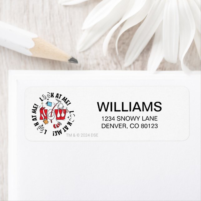 Katt i hatt | Titta på mig! Titta på mig! Returadress Etikett (Insitu)