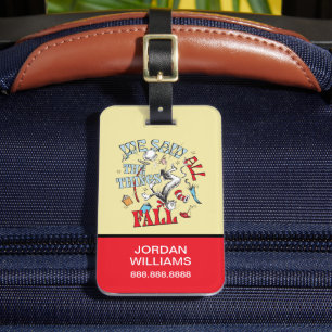 Katt i hatt Vi såg hela Sak Fall Bagagebricka