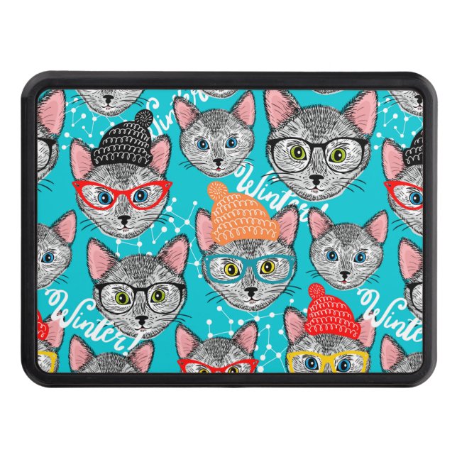 Katt i hatten dragkroksskydd (Framsidan)