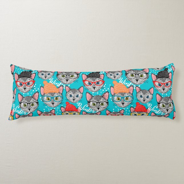 Katt i hatten kroppskudde (Framsidan)