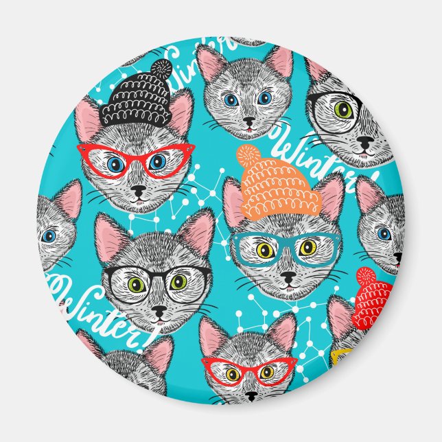 Katt i hatten magnet (Framsidan)