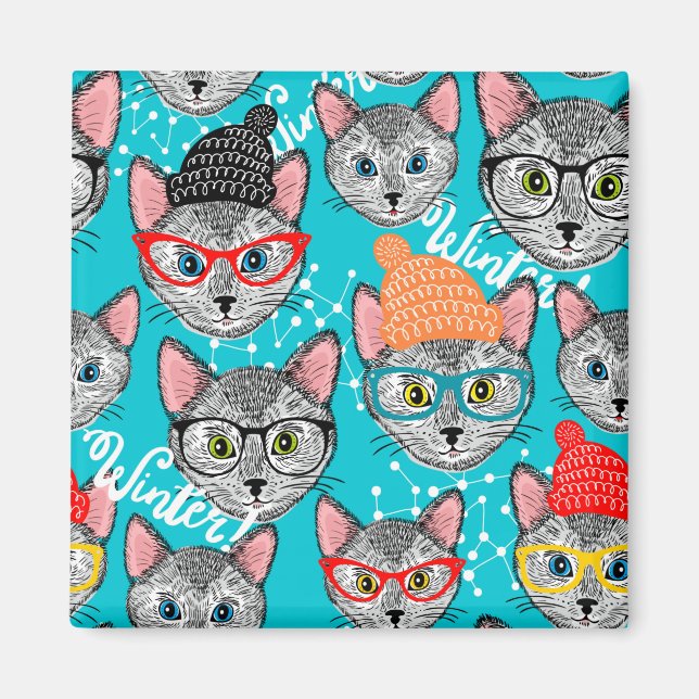 Katt i hatten magnet (Framsidan)