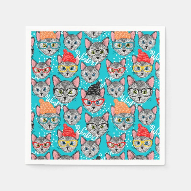 Katt i hatten pappersservett (Framsidan)