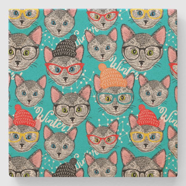 Katt i hatten stenunderlägg (Framsidan)