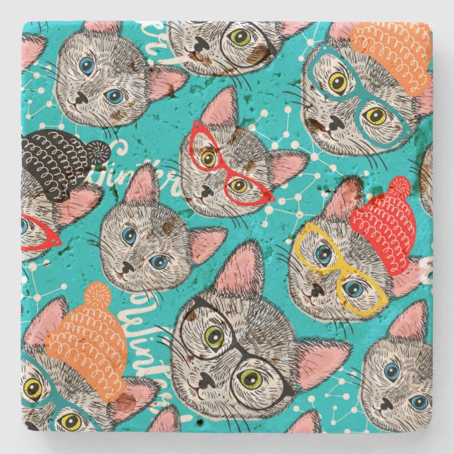 Katt i hatten stenunderlägg (Framsidan)