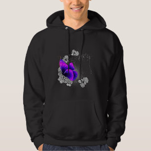 Katt i himlens minnesplatta för djur, tallrikar hoodie