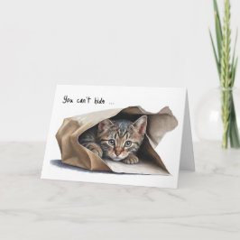 Katt i Humor-kortet för Pappra födelsedag Kort