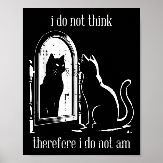 Katt I inte Tänka, därför är jag inte särskilt duk Poster (Framsidan)