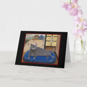 Katt i Japan Painting Kort