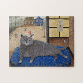 Katt i Japan Painting Pussel