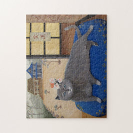 Katt i Japan Painting Pussel