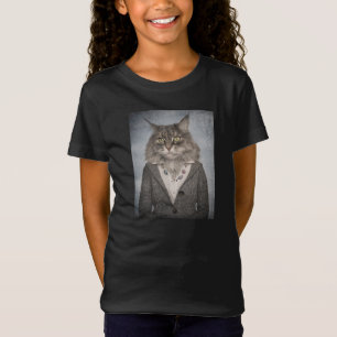 Katt i kläder t shirt