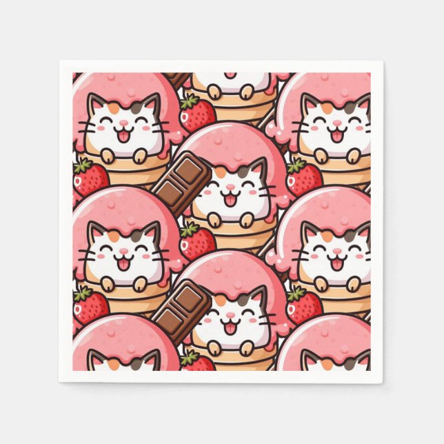 Katt i Kon Pappersservett (Framsidan)