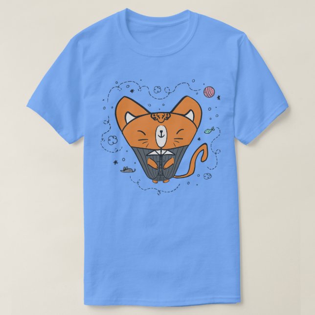 Katt i kostym 2 t shirt (Design framsida)