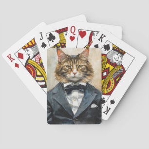 Katt i Kostym Casinokort