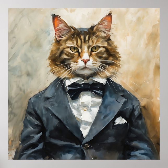 Katt i Kostym Poster (Framsidan)