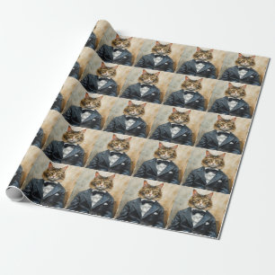 Katt i Kostym Presentpapper