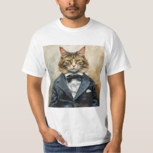 Katt i Kostym T Shirt