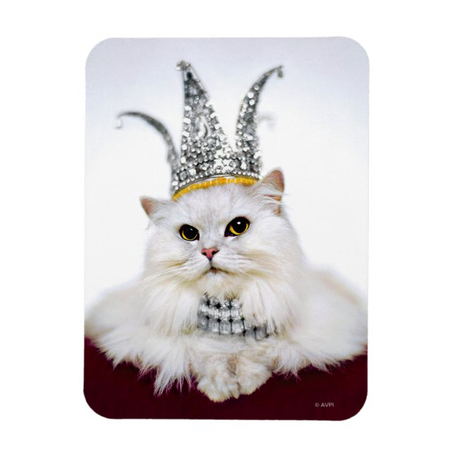 Katt i Krona Magnet (Vertikal)
