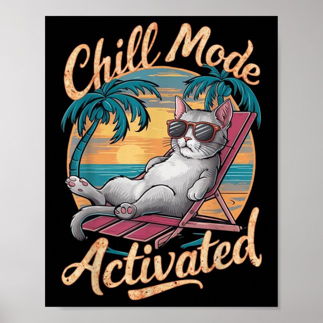 Katt i kylläge med aktiverad katt med lock på båge poster (Framsidan)