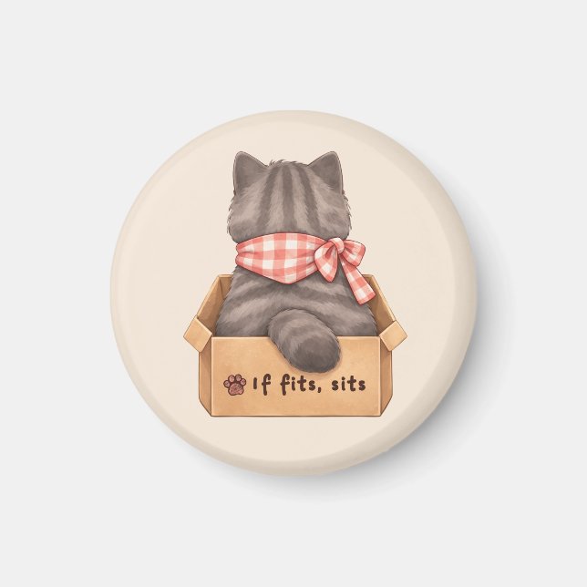 Katt i lådan magnet (Framsidan)