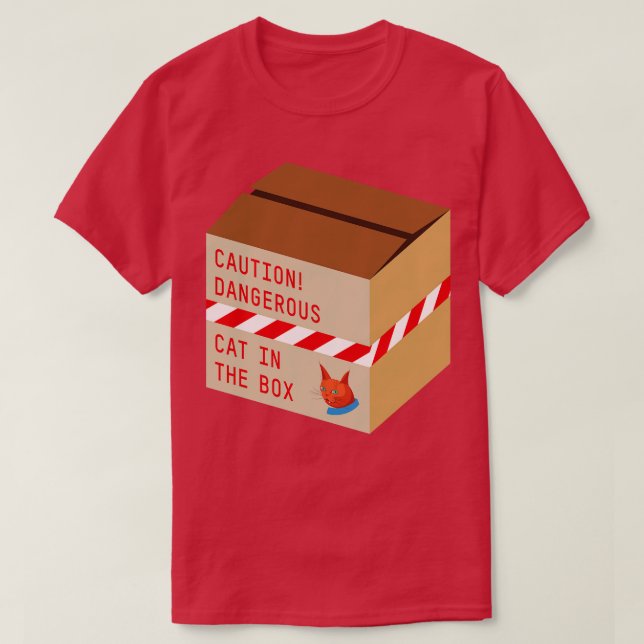 Katt i lådan t shirt (Design framsida)