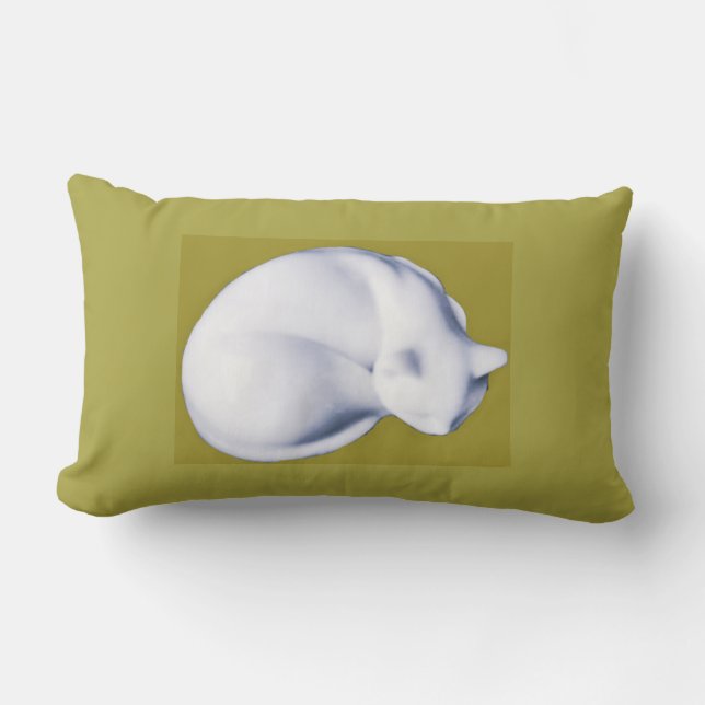 Katt i ländrygg II Lumbarkudde (Framsida)