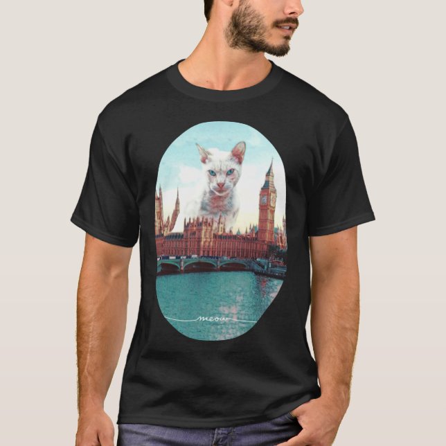Katt i London T Shirt (Framsida)