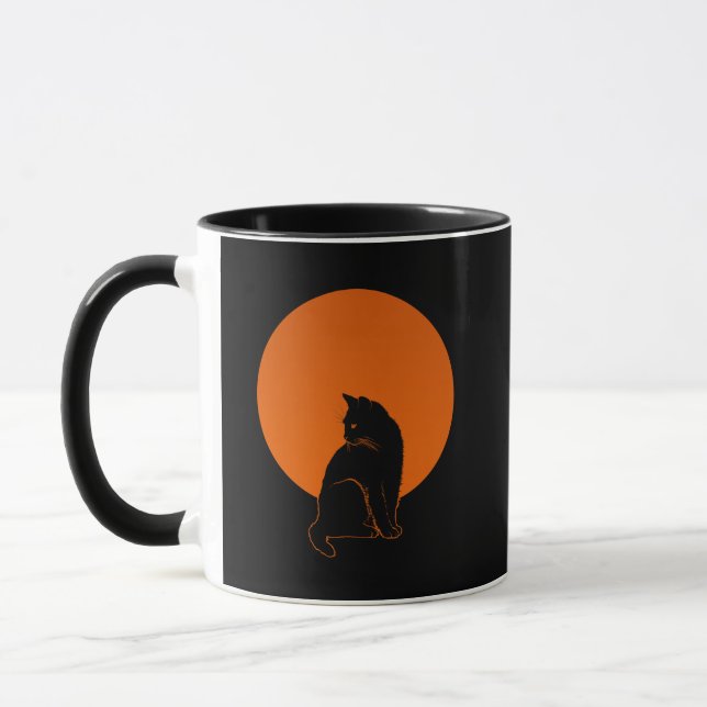 KATT I MÅN LJUS MUGG (Vänster)