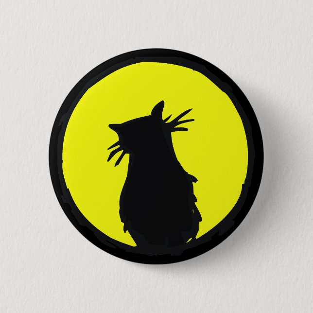 Katt i Måne Knapp (Framsida)