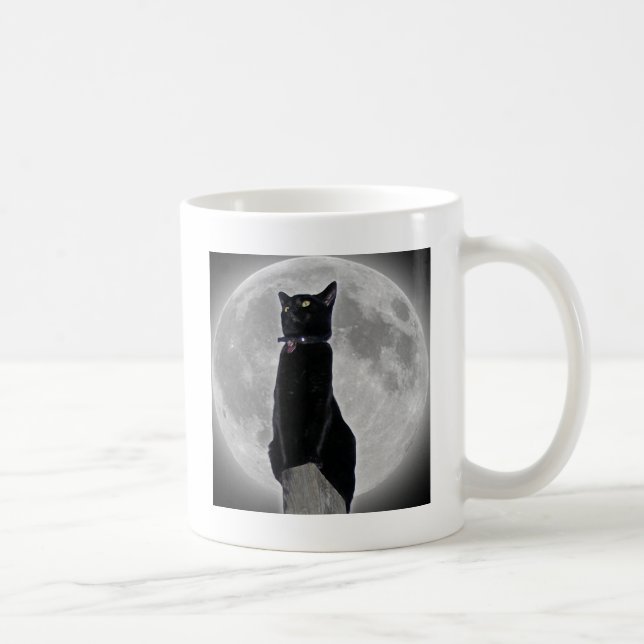 Katt i månen kaffemugg (Höger)