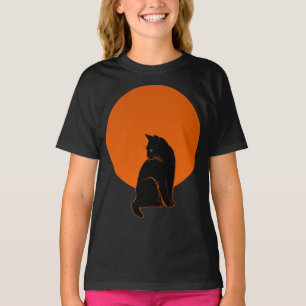 KATT I MÅNSKEN T SHIRT