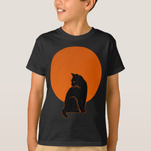KATT I MÅNSKEN T SHIRT